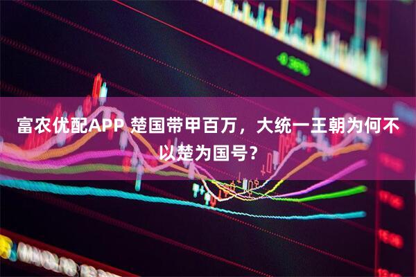 富农优配APP 楚国带甲百万，大统一王朝为何不以楚为国号？