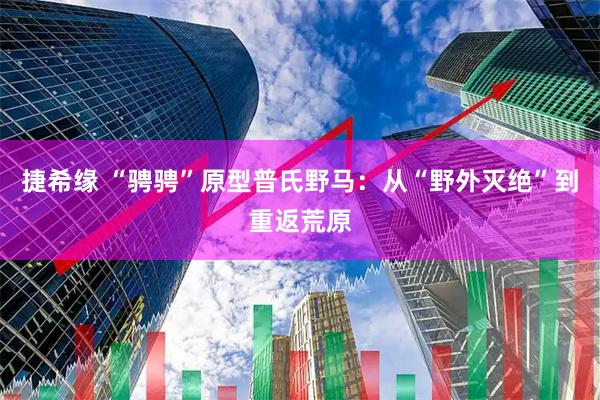 捷希缘 “骋骋”原型普氏野马：从“野外灭绝”到重返荒原