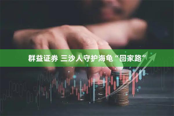 群益证券 三沙人守护海龟“回家路”